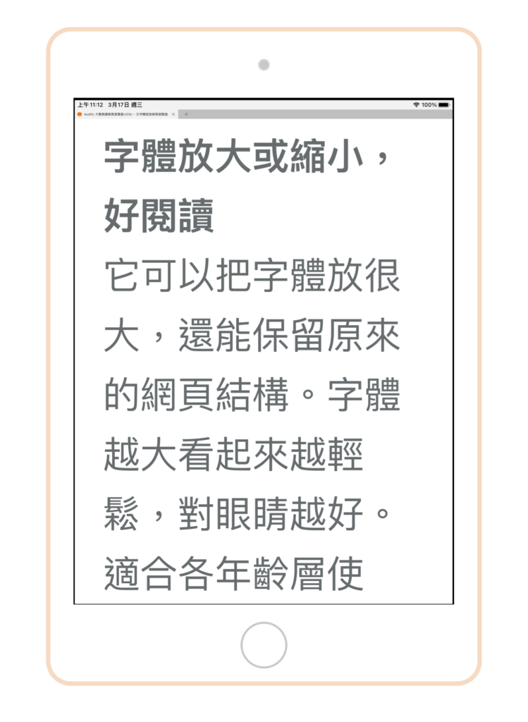 Audify 大聲朗讀網頁瀏覽器 Ios 電子書與網頁文字轉語音 Tangerine Software House